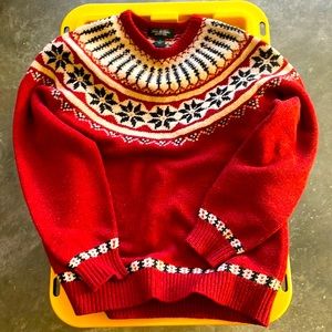 Brooks Brothers Country Club hundred percent lambswool knitted sweater Vintage